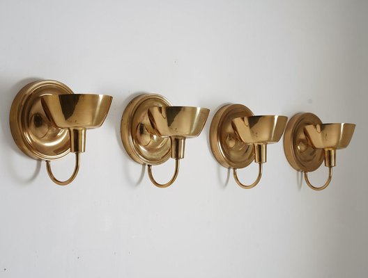 Mid-Century Sconces in Brass attributed to Josef Frank for Svenskt Tenn, 1960s-FM-1778207