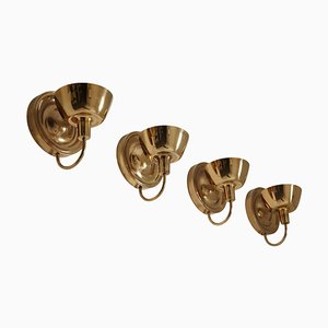 Mid-Century Sconces in Brass attributed to Josef Frank for Svenskt Tenn, 1960s-FM-1778207