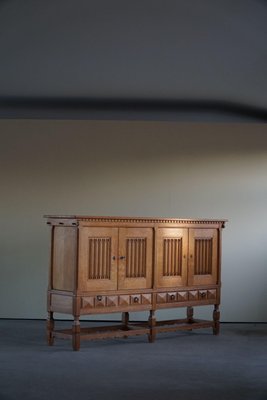 Mid-Century Sculptural Sideboard in Solid Oak, by a Danish Cabinetmaker, 1950s-MXF-1359180