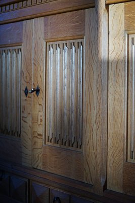 Mid-Century Sculptural Sideboard in Solid Oak, by a Danish Cabinetmaker, 1950s-MXF-1359180