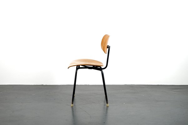 Mid-Century SE68 Side Chair with Black Base by Egon Eiermann for Wilde+Spieth-CIP-980447