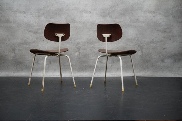 Mid-Century Se68 Side Chairs with White Base by Egon Eiermann for Wilde & Spieth, Set of 2-CIP-1724109