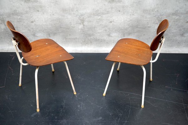 Mid-Century Se68 Side Chairs with White Base by Egon Eiermann for Wilde & Spieth, Set of 2-CIP-1724109