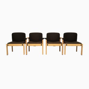 Mid-Century Series 77 Armchairs by Gerd Lange for Schlapp Möbel, 1970s, Set of 4-UAH-782849