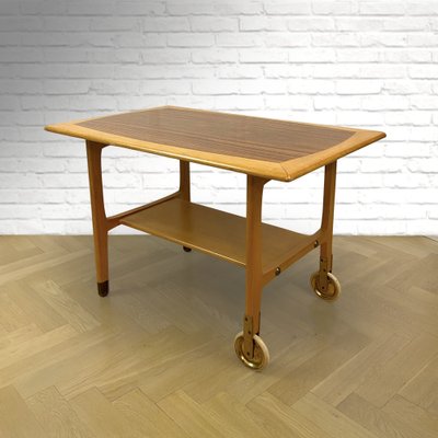 Mid-Century Serving Table with Casters, Sweden, 1960s-LIV-1787981