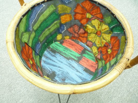 Mid-Century Sewing Basket in Bamboo, 1950s-UG-1318577