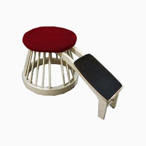 Mid-Century Shoe Store Stool, 1950s-TU-592592