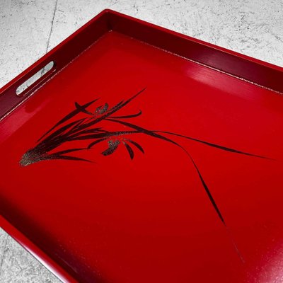 Mid-Century Shōwa Era Lacquerware Tray, Japan, 1960s-DWL-1816245