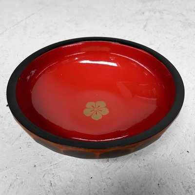 Mid-Century Shōwa Wooden Urushi Bowl, Japan, 1970s-DWL-1799440