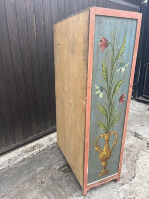 Mid-Century Sicilian Chest of Drawers with Floral Decorations, 1950s-YST-2016431