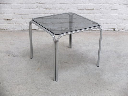 Mid-Century Side Table in Chrome and Glass by Gastone Rinaldi, 1970s-MHV-1744988