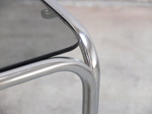 Mid-Century Side Table in Chrome and Glass by Gastone Rinaldi, 1970s-MHV-1744988