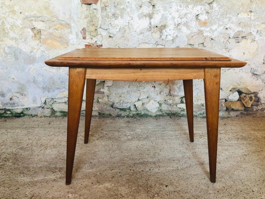 Mid-Century Side Table with Compass Legs, 1960s-OJT-1001308