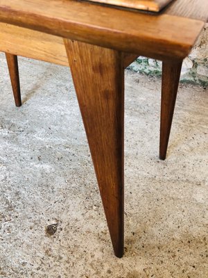 Mid-Century Side Table with Compass Legs, 1960s-OJT-1001308