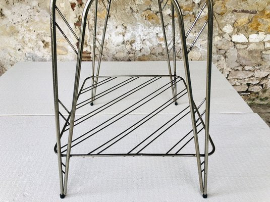 Mid-Century Side Table with Magazine Rack, 1960s-OJT-1240409