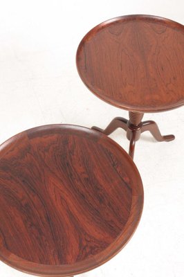 Mid-Century Side Tables in Rosewood, Denmark, 1950s, Set of 2-FK-1133214