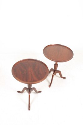 Mid-Century Side Tables in Rosewood, Denmark, 1950s, Set of 2-FK-1133214