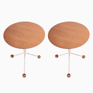 Mid-Century Side Tables in Teak by Albert Larsson from Alberts Tibro, 1960s, Set of 2-FK-1172422