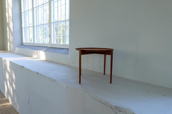 Mid-Century Side Tray Table in Teak, Sweden, 1960s-UYK-1419063