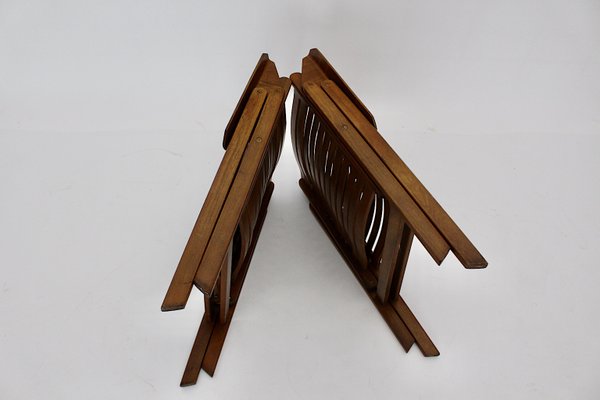 Mid-Century Slovenian Folding Armchairs by Niko Kralj, 1952, Set of 2-NB-770458