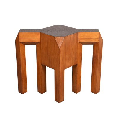 Mid-Century Solid Wood Table Base or Console, 1980s-JDR-1125939