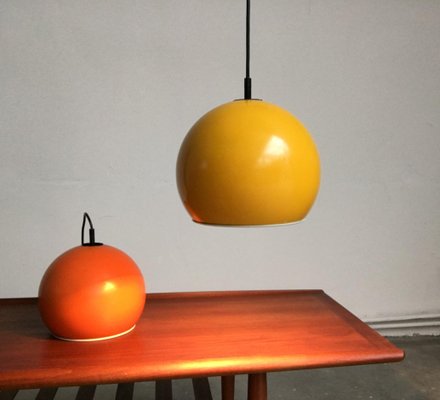 Mid-Century Space Age Ball Pendant Lamps, Set of 2-UAH-863312