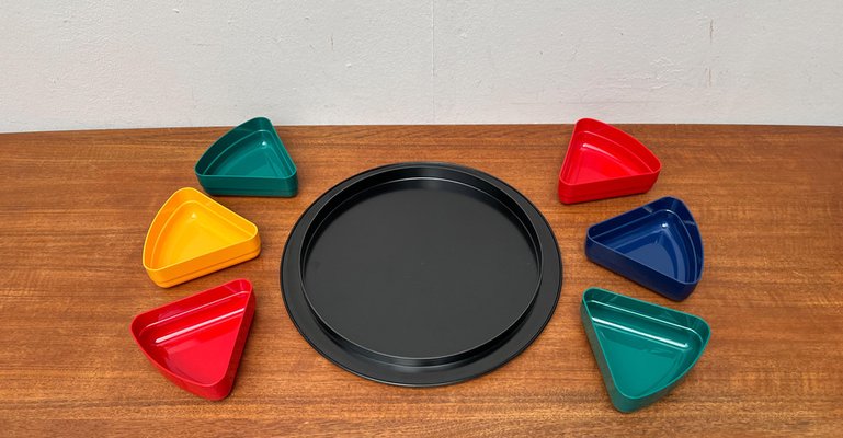 Mid-Century Space Age Bowls and Tray Set from Emsa, 1960s, Set of 7-UAH-1796031