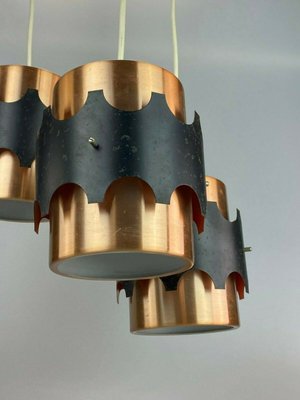 Mid-Century Space Age Cascading Ceiling Lamp in Metal from VEB Deutsche Werkstätten Hellerau-EJL-1138504