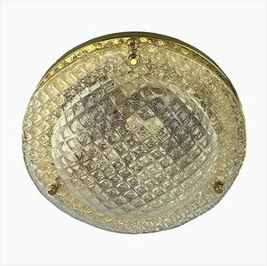 Mid-Century Space Age Ceiling Lamp in Glass from Fischer Leuchten, 1970s-EJL-1368512