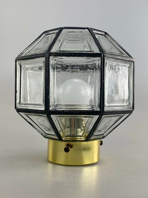 Mid-Century Space Age Ceiling Lamp in Glass from Limburg-EJL-1140857