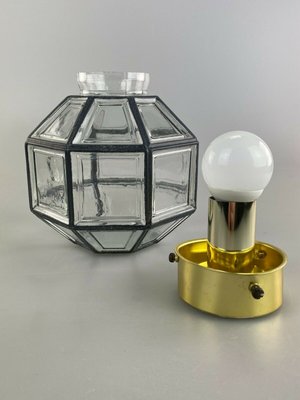 Mid-Century Space Age Ceiling Lamp in Glass from Limburg-EJL-1140857