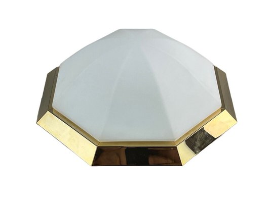 Mid-Century Space Age Ceiling Lamp in Glass from Limburg Glashütte, 1960s or 1970s-EJL-1368520