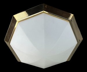 Mid-Century Space Age Ceiling Lamp in Glass from Limburg Glashütte, 1960s or 1970s-EJL-1368520