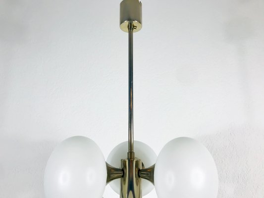 Mid-Century Space Age Chrome 9-Arm Chandelier from Kaiser Idell / Kaiser Leuchten, 1960s-PUK-564674