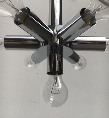 Mid-Century Space Age Chrome Ceiling Lamp-UAH-883796