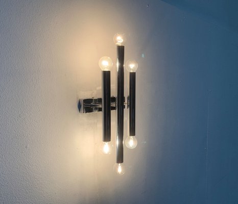 Mid-Century Space Age Chrome Wall Lamp-UAH-1115364