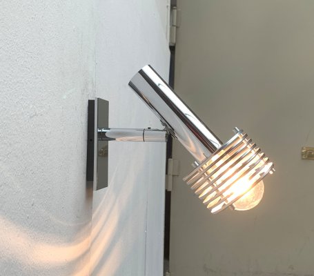 Mid-Century Space Age Chrome Wall Lamp, 1960s-UAH-1239066