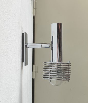 Mid-Century Space Age Chrome Wall Lamp, 1960s-UAH-1239066