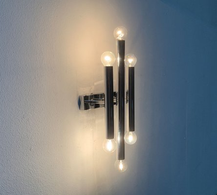 Mid-Century Space Age Chrome Wall Lamp-UAH-1115364