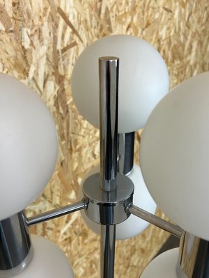 Mid-Century Space Age Floor Lamp in Metal & Glass, 1970s-EJL-1368523