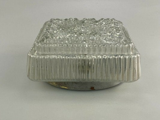 Mid-Century Space Age Flush Mount in Glass, 1970s-EJL-1138326