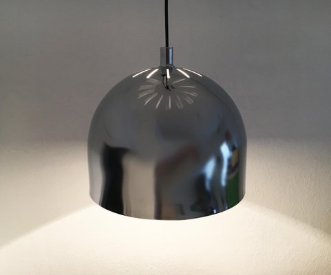 Mid-Century Space Age German Model 5561 Chrome Pendant Lamp from Staff, 1970s-UAH-863515