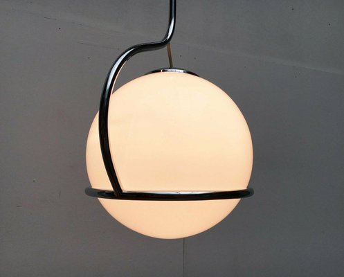 Mid-Century Space Age Italian Glass Ball Pendant, 1960s-UAH-2028139