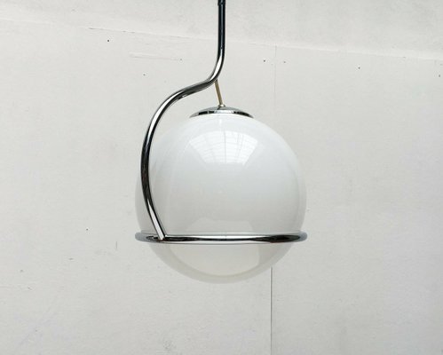 Mid-Century Space Age Italian Glass Ball Pendant, 1960s-UAH-2028139