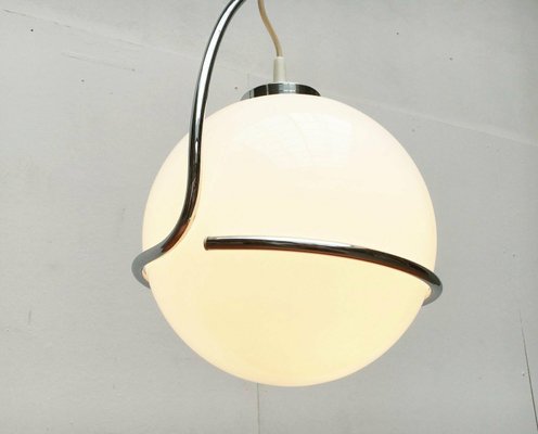 Mid-Century Space Age Italian Glass Ball Pendant, 1960s-UAH-2028138