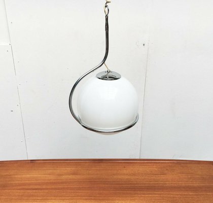 Mid-Century Space Age Italian Glass Ball Pendant, 1960s-UAH-2028139