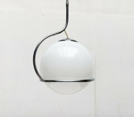 Mid-Century Space Age Italian Glass Ball Pendant, 1960s-UAH-2028139