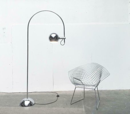 Mid-Century Space Age Metal Chrome Arc Floor Lamp from Cosack, 1960s-UAH-1725642