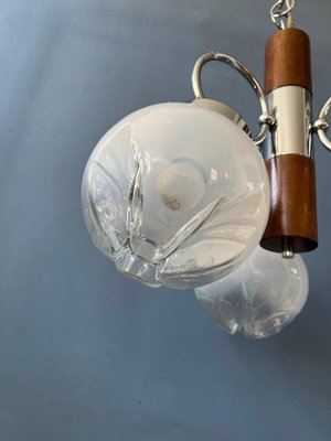 Mid-Century Space Age Murano Glass Pendant Light Ceiling Lamp from Mazzega, 1970s-ZBK-1295444