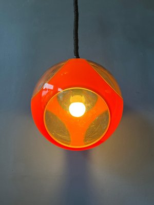 Mid-Century Space Age Orange Bug Eye Pendant Lamp by Luigi Colani, 1970s-ZBK-1399584